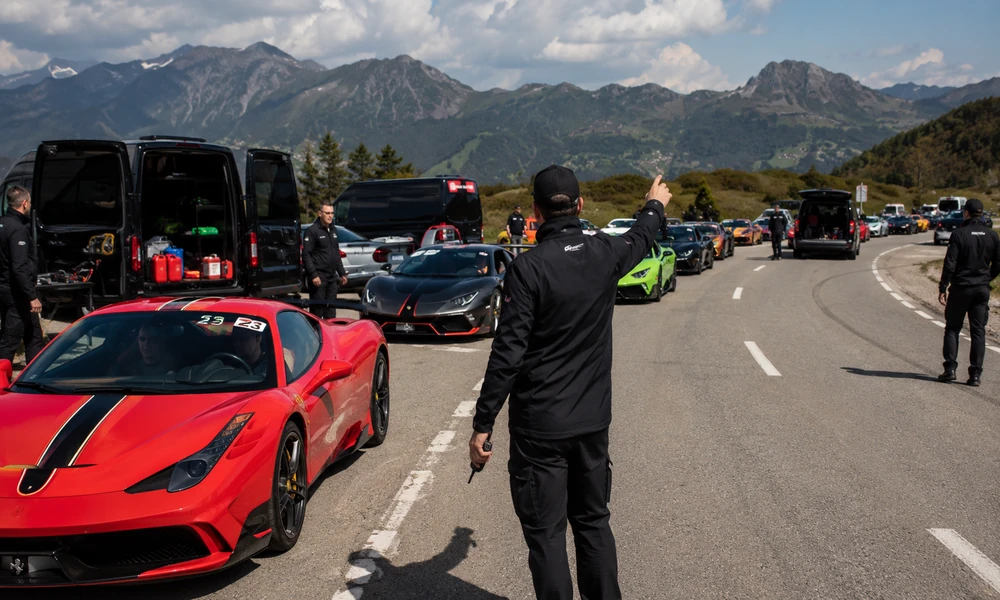 How Do Supercar Rally Organizers Coordinate Multiple Support Vehicles?